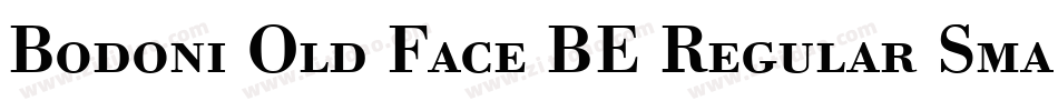 Bodoni Old Face BE Regular Small Caps & Oldstyle Figures字体转换